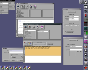 ProjectCenter mit geöffnetem Testprojekt